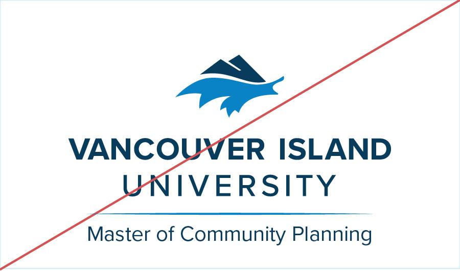 VIU logo with text and a line added